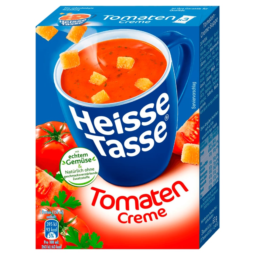 Erasco Heisse Tasse Tomatencreme 3x150ml